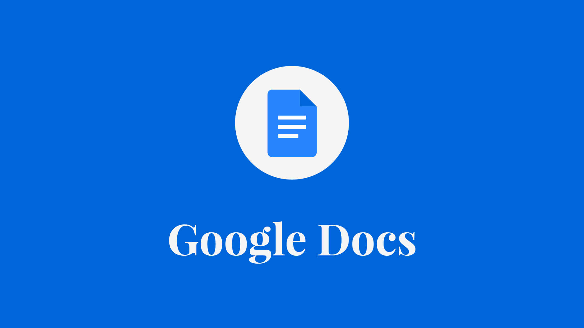 Google Docs Masterclass